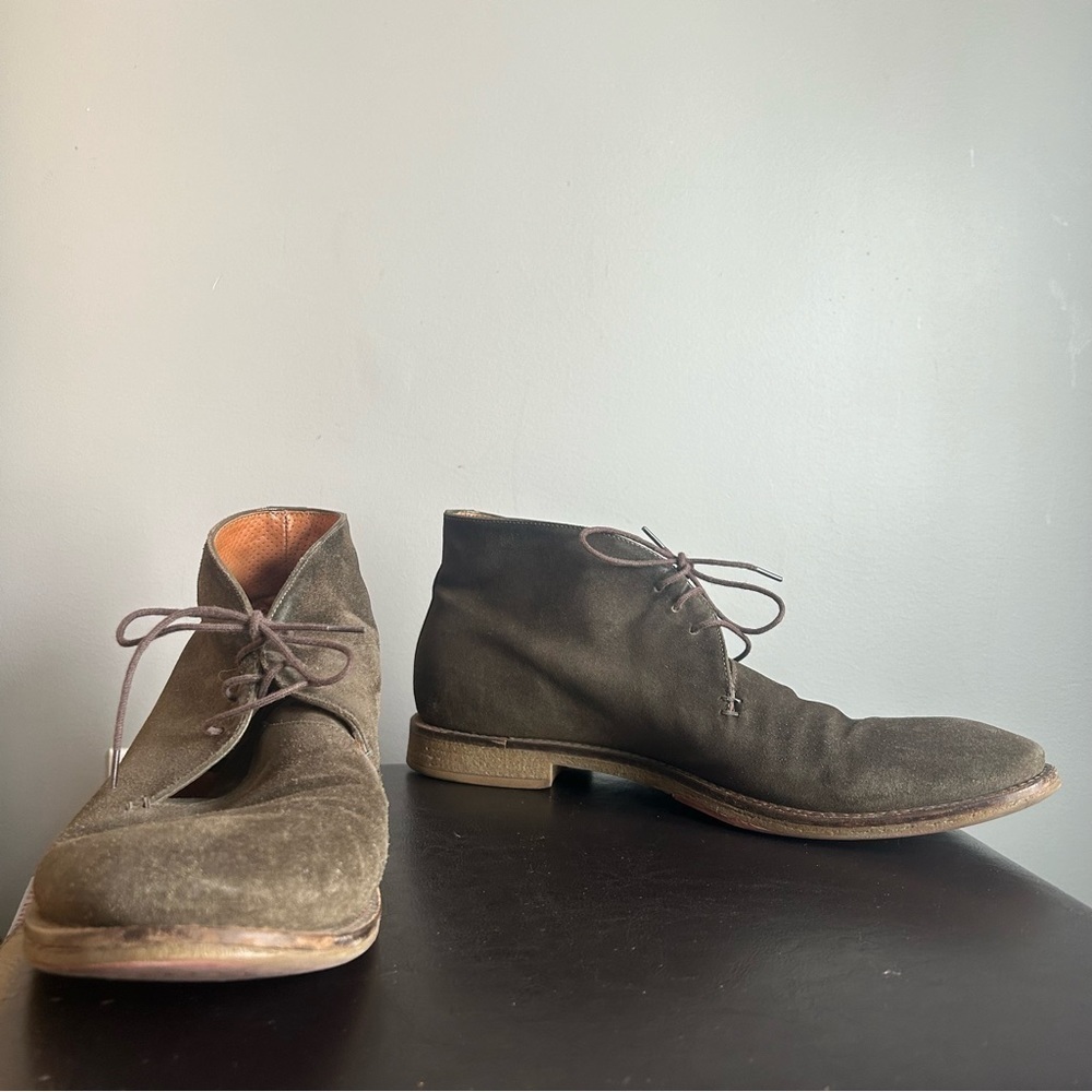 To Boot New York Brown Leather & Suede Chukka Boots